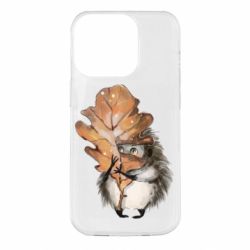 Чохол для iPhone 14 Pro Осінній їжачок
