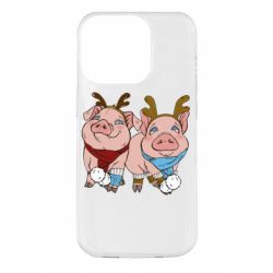 Чехол для iPhone 14 Pro Pigs - PrintSalon