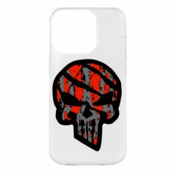 Чохол для iPhone 14 Pro Punisher Coat of arms of Ukraine - PrintSalon