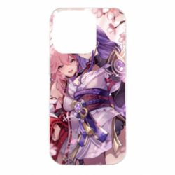 Чехол для iPhone 14 Pro Райден и Яе Мико - PrintSalon