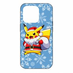 Чохол для iPhone 14 Pro Santa Claus Pikachu - PrintSalon