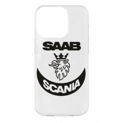 Чехол для iPhone 14 Pro Scania SAAB logo - PrintSalon