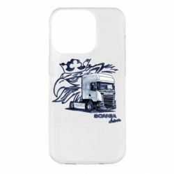 Чехол для iPhone 14 Pro Scania watercolor art - PrintSalon