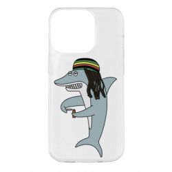 Чехол для iPhone 14 Pro Shark Rastaman - PrintSalon