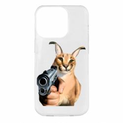 Чехол для iPhone 14 Pro Шлепа с пистолетом - PrintSalon