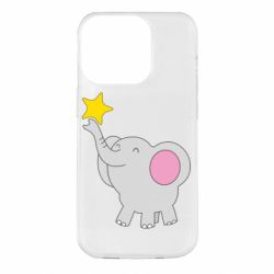 Чехол для iPhone 14 Pro Слон со звездочкой - PrintSalon
