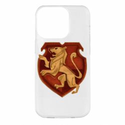 Чехол для iPhone 14 Pro Cтарая эмблема Гриффиндор - PrintSalon