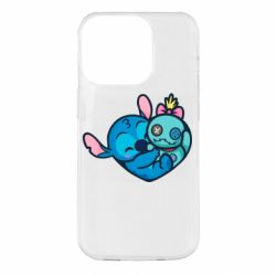 Чехол для iPhone 14 Pro Стич с куклой - PrintSalon