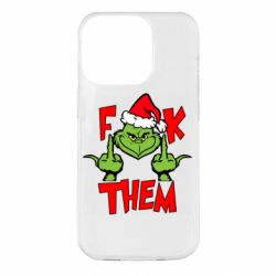 Чехол для iPhone 14 Pro The grinch f*ck them - PrintSalon