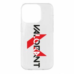 Чохол для iPhone 14 Pro Valorant logo intersection-PrintSalon Чохол для iPhone 14 Pro Valorant logo intersection