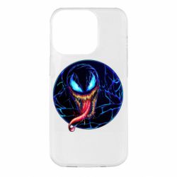 Чохол для iPhone 14 Pro Venom black and blue style - PrintSalon