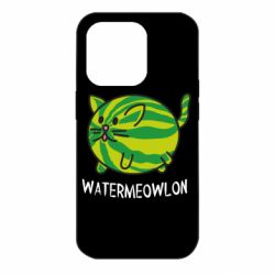 Чехол для iPhone 14 Pro Watermeowloon - PrintSalon