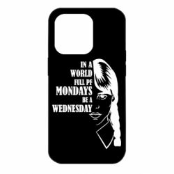 Чехол для iPhone 14 Pro Wednesday girl - PrintSalon