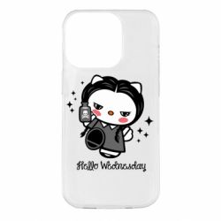Чехол для iPhone 14 Pro Wednesday Hello Kitty - PrintSalon