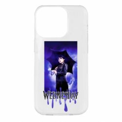 Чехол для iPhone 14 Pro Wednesday Text Logo - PrintSalon