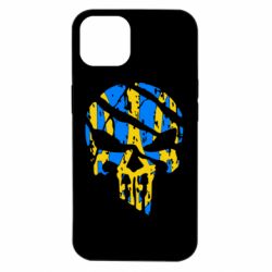 Чохол для iPhone 14 Punisher Coat of arms of Ukraine - PrintSalon