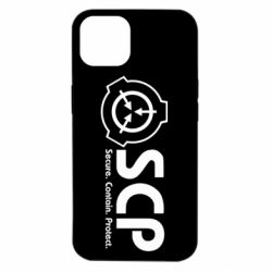 Чохол для iPhone 14 SCP logo text - PrintSalon