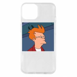 Чехол для iPhone 14 Suspicious Fry - PrintSalon