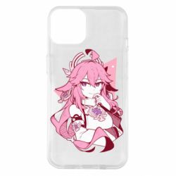 Чехол для iPhone 14 Yae Miko portrait - PrintSalon