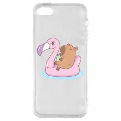 Чехол для iPhone5/5S/SE Capybara Chilling - PrintSalon