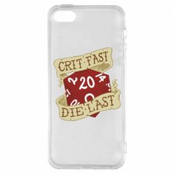 Чехол для iPhone5/5S/SE Crit fast - die last - PrintSalon
