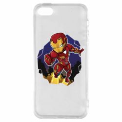 Чехол для iPhone5/5S/SE Flying Iron man - PrintSalon