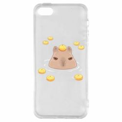 Чехол для iPhone5/5S/SE Морда капибары - PrintSalon