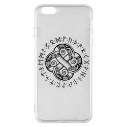 Чехол для iPhone 6 Plus/6S Plus Celtic Dragon and Runes - PrintSalon