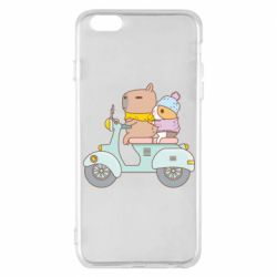 Чехол для iPhone 6 Plus/6S Plus Капибара и Морская свинка - PrintSalon