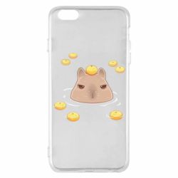 Чехол для iPhone 6 Plus/6S Plus Морда капибары - PrintSalon