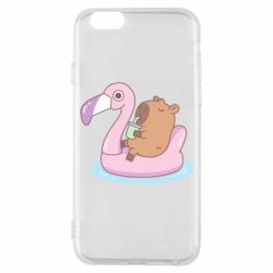 Чехол для iPhone 6/6S Capybara Chilling - PrintSalon