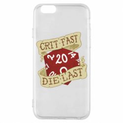 Чехол для iPhone 6/6S Crit fast - die last - PrintSalon