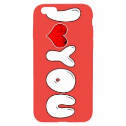 Чехол для iPhone 6/6S День Валентина I love you - PrintSalon