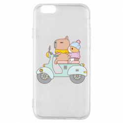 Чехол для iPhone 6/6S Капибара и Морская свинка - PrintSalon
