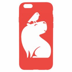 Чохол для iPhone 6/6S Копібара та Пташка - PrintSalon