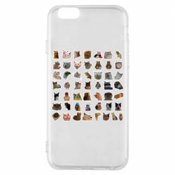 Чехол для iPhone 6/6S Коты мем. - PrintSalon