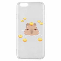 Чехол для iPhone 6/6S Морда капибары - PrintSalon