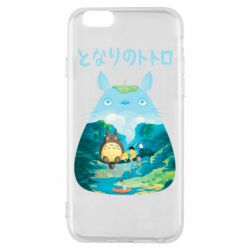 Чехол для iPhone 6/6S Тоторо на рыбалке - PrintSalon