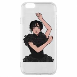 Чехол для iPhone 6/6S Уэнсдей арт - PrintSalon