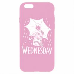 Чохол для iPhone 6/6S Венздей Вдамс и зонт - PrintSalon