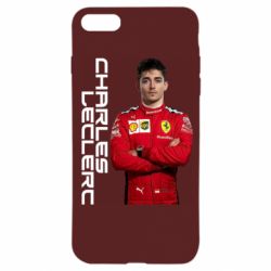 Чехол для iPhone 7 F1 Charles Leclerc - PrintSalon