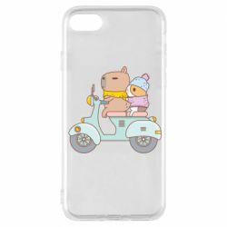 Чехол для iPhone 7 Капибара и Морская свинка - PrintSalon