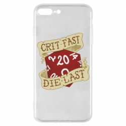 Чехол для iPhone 7 Plus Crit fast - die last - PrintSalon