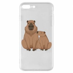 Чехол для iPhone 7 Plus Две капибары - PrintSalon