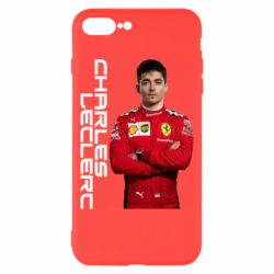 Чехол для iPhone 8 Plus F1 Charles Leclerc - PrintSalon