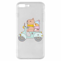 Чехол для iPhone 8 Plus Капибара и Морская свинка - PrintSalon