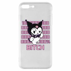 Чехол для iPhone 8 Plus Kuromi bitch - PrintSalon
