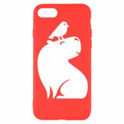 Чохол для iPhone 8 Копібара та Пташка - PrintSalon