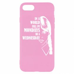 Чехол для iPhone 8 Wednesday girl - PrintSalon