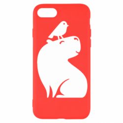 Чохол для iPhone SE 2020 Копібара та Пташка - PrintSalon